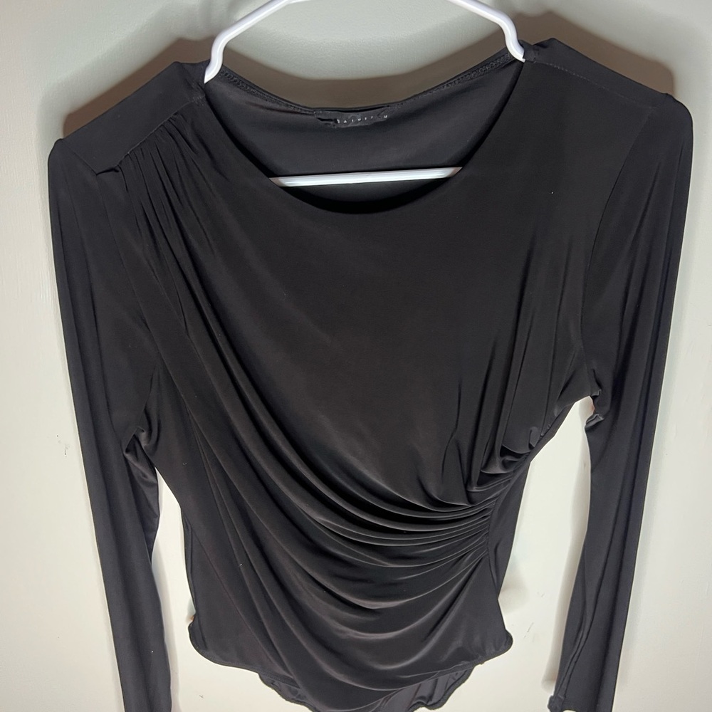 2xu Black Draped Women's Blouse